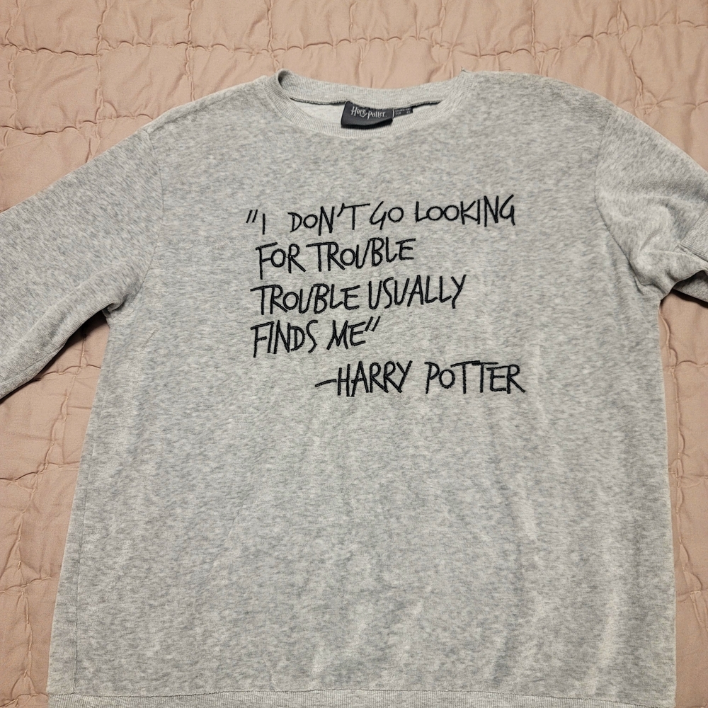 Gray Harry Potter Sweatshirt Halloween